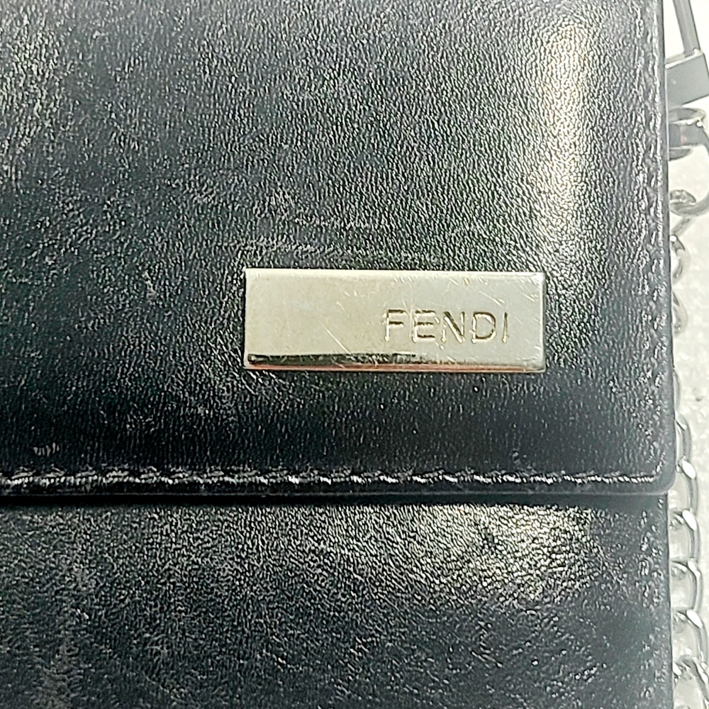 Fendi Leather Wallet On Chain - Picture 2 of 8